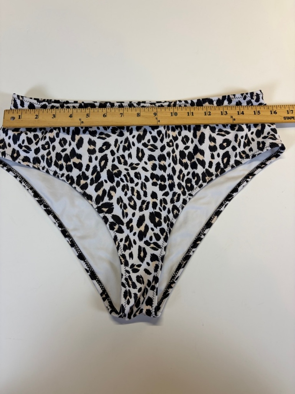 Beachsissi Leopard Bikini Bottoms XL High Rise Animal Print Swim - Picture 4 of 5